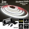 LEDprodukt 2m PROFI COB 15W/m 528LED/m IP20 24V studená b. - KOMPLETNÁ SADA LEDprodukt 2m PROFI COB 15W/m 528LED/m IP20 24V studená b. - KOMPLETNÁ SADA