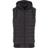 Small Bubble Hooded Vest - blk/blk S Small Bubble Hooded Vest - blk/blk S