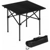 MultiGarden XLP150-55-1 Skladací kempingový stôl 53 x 55 cm s taškou, čierny