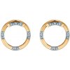 Náušnice kruhy SAVICKI: zlaté, diamanty - SAVE71770 Y S Náušnice kruhy SAVICKI: zlaté, diamanty - SAVE71770 Y S