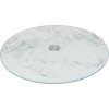 5five Simply Smart 5five Simply Smart Sklenený otočný servírovací podnos White Marble fi 32cm