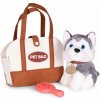 Plyšový Psík v Kabelke Husky Plyšová Hračka Pre Dieťa Kefa Puppy Plyšový Psík v Kabelke Husky Plyšová Hračka Pre Dieťa Kefa Puppy