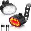 LED SVETLO NA BICYKEL PREDNÉ + ZADNÉ NA RIADIDLÁ USB LED SVETLO NA BICYKEL PREDNÉ + ZADNÉ NA RIADIDLÁ USB