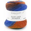 SILKY LACE RAINBOW Katia Farby SILKY LACE RAINBOW: 300 modrá-hrdzavá-okrová SILKY LACE RAINBOW Katia Farby SILKY LACE RAINBOW: 300 modrá-hrdzavá-okrová