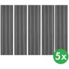 Drevený akustický panel, 2400 x 600 mm, B2BP009, balenie 5 ks, dub grafitový Drevený akustický panel, 2400 x 600 mm, B2BP009, balenie 5 ks, dub grafitový