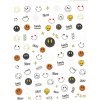 Tenké nálepky na nechty emoji 1024 Tenké nálepky na nechty emoji 1024