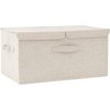 vidaXL Úložný box látkový 50x30x25 cm krémový vidaXL Úložný box látkový 50x30x25 cm krémový