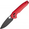 Bestech NOCTAR 14C28N Black stonewashed finish with red G10 handle BG66G