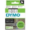 Samolepiaca páska Dymo D1 6 mm číra/čierna Samolepiaca páska Dymo D1 6 mm číra/čierna