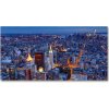 Moderný sklenený obraz z fotografie Manhattan noc 100x50 cm Moderný sklenený obraz z fotografie Manhattan noc 100x50 cm
