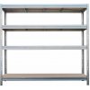 Majster Regál Bullrack Rivet 200 x 210 x6 0 cm 4 police zinok