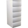 Top e shop Topeshop W5 BIEL MAT, Biela, 5 zásuvka/zásuviek, Drevotrieskové dosky, Jednofarebné, Moderné, Drevotrieskové dosky Top e shop Topeshop W5 BIEL MAT, Biela, 5 zásuvka/zásuviek, Drevotrieskové dosky, Jednofarebné, Moderné, Drevotrieskové dosky