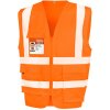 Result Unisex ťažká bezpečnostná vesta R477X Fluorescent Orange XXL Result Unisex ťažká bezpečnostná vesta R477X Fluorescent Orange XXL
