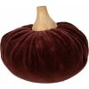 Clayre & Eef Vínová zamatová dekorácia tekvice Pumpkin M - 12*10 cm - Clayre & Eef Clayre & Eef Vínová zamatová dekorácia tekvice Pumpkin M - 12*10 cm - Clayre & Eef