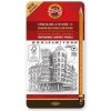 KOH-I-NOOR 1582, souprava tužek grafitových trojhranných, 12 ks v kovové krabičce KOH-I-NOOR 1582, souprava tužek grafitových trojhranných, 12 ks v kovové krabičce