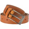 Cognac hnedý pánsky kožený opasok s klasickou prackou 3 cm Cognac hnedý pánsky kožený opasok s klasickou prackou 3 cm
