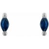 Eppi Minimalistické náušnice s modrými zafírmi Natali E45846