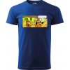 Sablio Tričko s potlačou This is fine - modré 3XL Sablio Tričko s potlačou This is fine - modré 3XL
