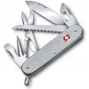 VICTORINOX - Stredný vreckový nôž Farmer X Alox, 10 funkcií, strieborná 0.8271.26