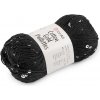 Pletacia priadza Cotton Gold Paillettes s flitrami 50 g čierna 1ks Pletacia priadza Cotton Gold Paillettes s flitrami 50 g čierna 1ks