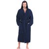 Pánsky župan Athena s kapucňou 3116 tmavomodrý - Vestis S Pánsky župan Athena s kapucňou 3116 tmavomodrý - Vestis S
