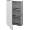 Dreja Jednodverová zrkadlová skrinka Q GA 50 - D25 Teak / Levé Dreja Jednodverová zrkadlová skrinka Q GA 50 - D25 Teak / Levé