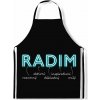 Impar zástěra Mužská jména Neon Radim