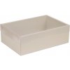 Darčeková krabica s priehľadným vekom 300x200x100/35 mm, sivá Darčeková krabica s priehľadným vekom 300x200x100/35 mm, sivá