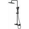Cersanit Zen sprchová súprava nástenná s termostatom s dažďovou sprchou čierna S951-783 Cersanit Zen sprchová súprava nástenná s termostatom s dažďovou sprchou čierna S951-783