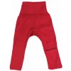 Cosilana Rastúce nohavice z merino vlny a hodvábu s červeným prekrytím