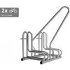 Stojan na 2 bicykle s rámom na uzamykanie IQ, nerezový Stojan na 2 bicykle s rámom na uzamykanie IQ, nerezový