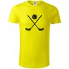 Florbalové hokejky - Tričko z organickej bavlny - 2XL ( Citrónová ) Florbalové hokejky - Tričko z organickej bavlny - 2XL ( Citrónová )