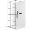 CERANO - Sprchová zástena Walk-in Onyx Corner Cube Ľ/P - 8 mm - čierna matná, industriálne sklo - 150x90x200 cm CERANO - Sprchová zástena Walk-in Onyx Corner Cube Ľ/P - 8 mm - čierna matná, industriálne sklo - 150x90x200 cm