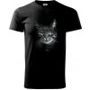 Zadumaná mačka - Klasické pánske tričko vyššej gramáže - XL ( Čierna ) Zadumaná mačka - Klasické pánske tričko vyššej gramáže - XL ( Čierna )