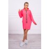 Šaty s kravatou ružové neónové UNI Šaty s kravatou ružové neónové UNI