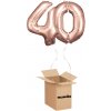 HeliumKing Balónový box - Narodeninové číslo 40 ružovo-zlatý 86 cm HeliumKing Balónový box - Narodeninové číslo 40 ružovo-zlatý 86 cm