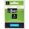 Dymo D1 53721, S0721010 , 24mm x 7m biela tlač / čierný podklad, originálna páska Dymo D1 53721, S0721010 , 24mm x 7m biela tlač / čierný podklad, originálna páska