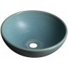 Sapho ATTILA keramické umývadlo na dosku, priemer 43cm, tyrkysová SPH DK018 Sapho ATTILA keramické umývadlo na dosku, priemer 43cm, tyrkysová SPH DK018