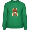 AWDis Sweat Mikina - Dizajn Pivný Viking - Čistá zelená - XS - Dámske AWDis Sweat Mikina - Dizajn Pivný Viking - Čistá zelená - XS - Dámske