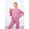Dámska súprava s oversize blúzou MI9091 tmavoružová