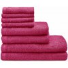 Tmavoružové rýchloschnúce/froté bavlnené uteráky a osušky v súprave 8 ks Quick Dry – Catherine Lansfield Tmavoružové rýchloschnúce/froté bavlnené uteráky a osušky v súprave 8 ks Quick Dry – Catherine Lansfield