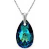 For You Prívesok Swarovski elements hruška modrý BERMUDE BLUE 1594
