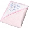 TEGA BABY Detská osuška s kapucňou Zajačik 100x100 ružová TEGA BABY Detská osuška s kapucňou Zajačik 100x100 ružová