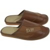 Pánske luxusné kožené papuče Vipmen hnedé Pánske luxusné kožené papuče Vipmen hnedé