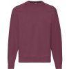 Mikina pánska Fruit of the Loom Classic Raglan Sweat - vínová, S Mikina pánska Fruit of the Loom Classic Raglan Sweat - vínová, S