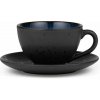 Čierna/modrá keramická šálka na cappuccino 240 ml Gastro Dark Blue/Black – Bitz Čierna/modrá keramická šálka na cappuccino 240 ml Gastro Dark Blue/Black – Bitz
