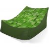 Sablio Sedací vak Lounge Green Blocks 3D 120 x 100 x 80 cm