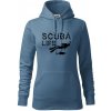 Scuba life - Mikina dámská Cape s kapucí - M ( Denim ) Scuba life - Mikina dámská Cape s kapucí - M ( Denim )