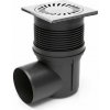 Chudej Strešný lapač Kanalizačná vpusť bočná so suchou klapkou D 110 mm nerez KVB110S-N