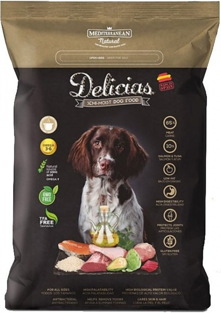 Delicias Adult dog Semi Moist Soft poloměkké krmivo 6 x 1,5 kg